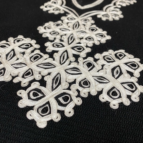 Tory Burch Merino Wool‎ Tunic Knit Sweater Woman's Small Color Black - Picture 3 of 7